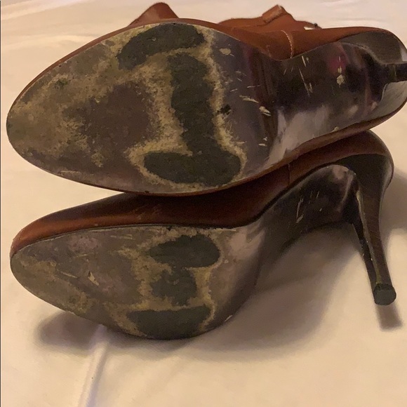 Steve Madden knee high brown heeled boots - Picture 2 of 7